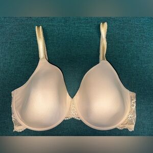 Wacoal 85340 French Garden Contour Solid Beige Underwire Bra 40DD NICE